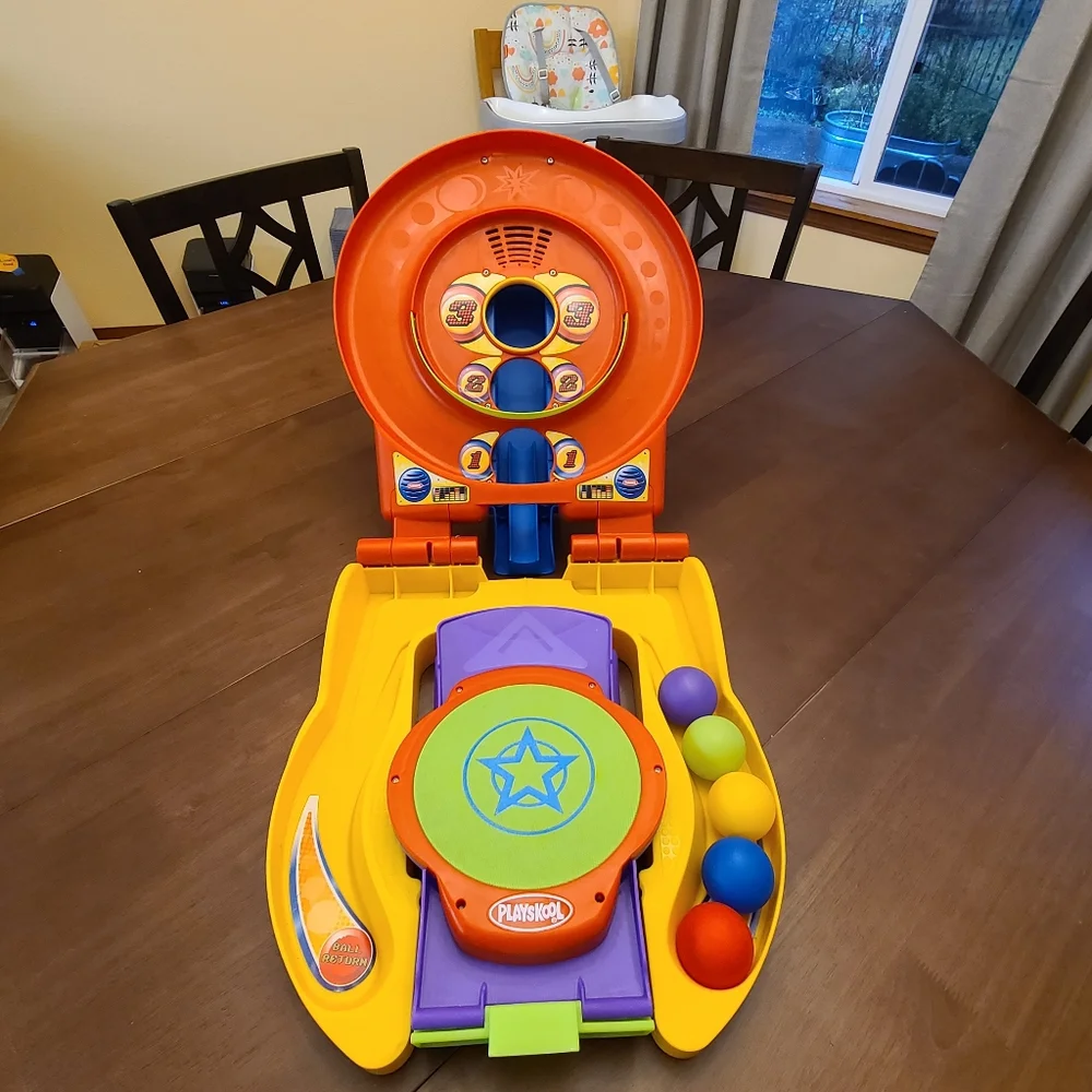 Playskool Bullseye Bounce & Roll Vintage Like New Skee Ball Arcade Table / Floor - Picture 2 of 5